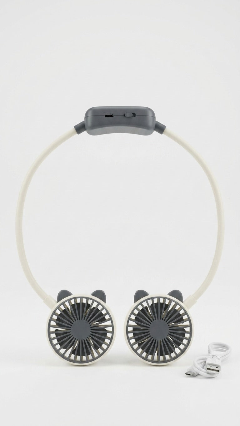 Nebula cooling neckband with fans on a white background