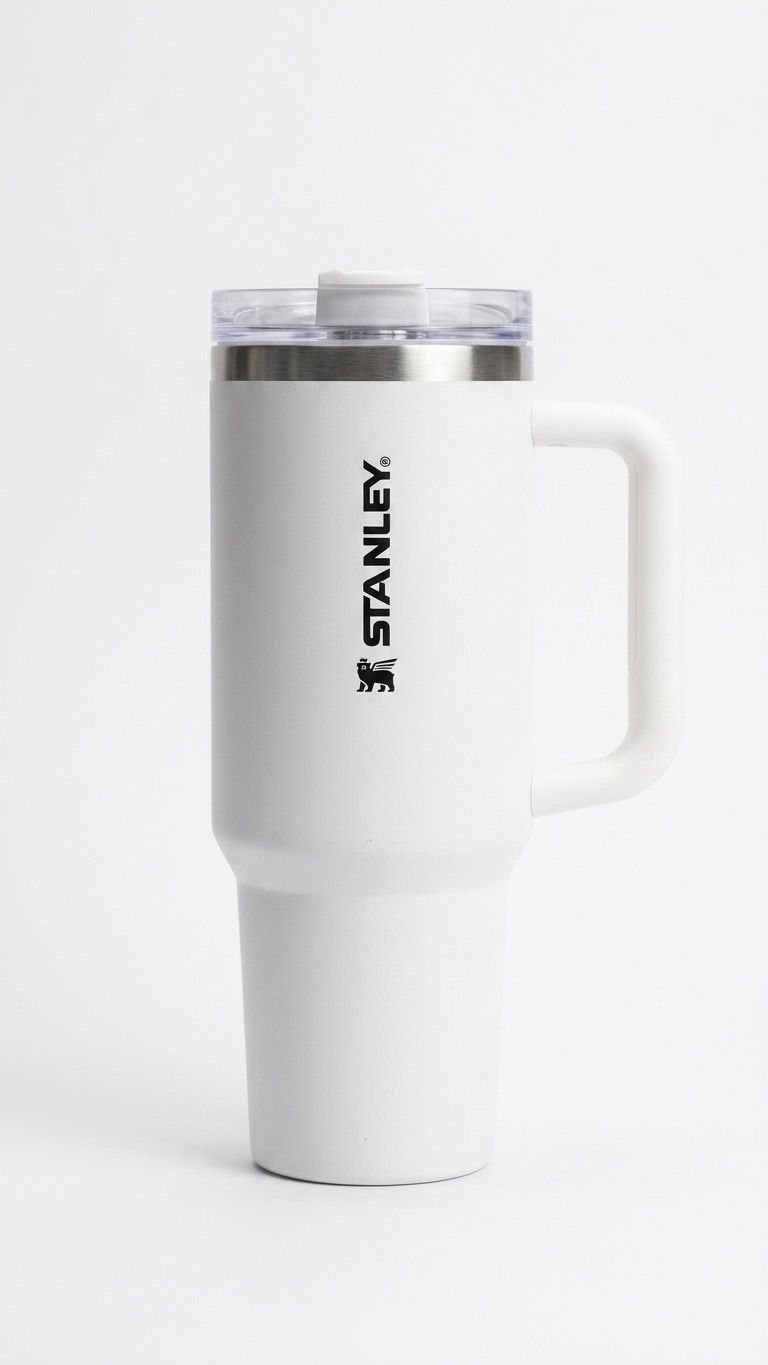 White Stanley mug on a white background
